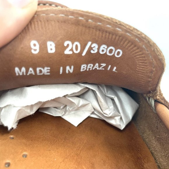 Saks Fifth Avenue Black Label Tan Women’s Flat Driving Loafers Sz 9 B - Picture 4 of 6